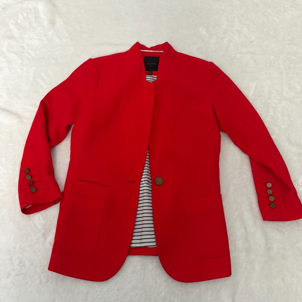 The limited red blazer size XS
